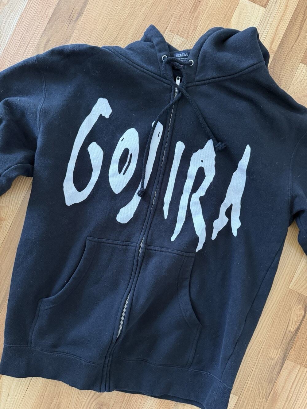Gojira Pullover Metal Band Hoodie Men's Medium Black 2 Sided Concert Tour Merch